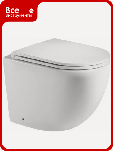 Изображение товара Приставной унитаз Teymi Lina HD безободковый, микролифт, санфарфор, овальная чашка, быстросъёмное сиденье из дюропласта