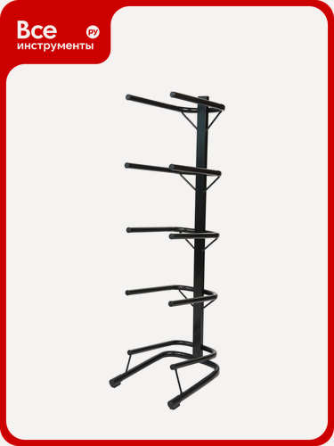 Изображение товара Стойка для воды стелла-техник на 5 бутылей, 19 литров СВ-5-черный, для хранения бутылей, разборный