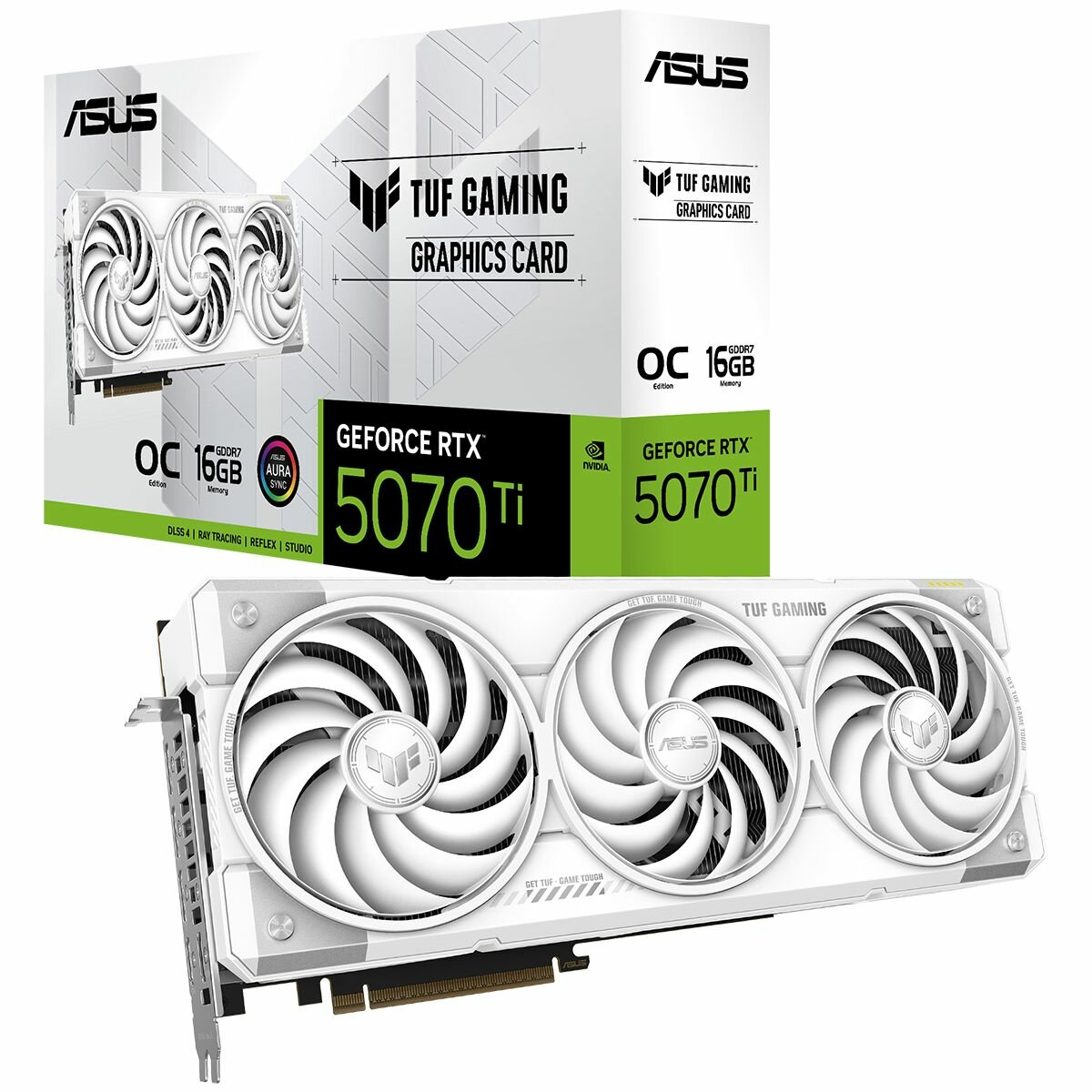Видеокарта ASUS TUF-RTX5070TI-O16G-WHITE-GAMING