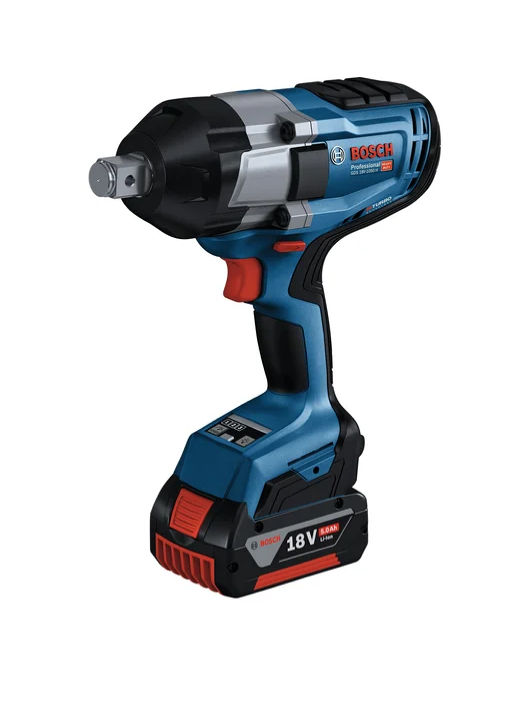 Гайковерт аккумуляторный Bosch GDS 18V-1050H, Li-Ion, 18В, 1700Нм, бесщёточный, 3 скорости, кейс