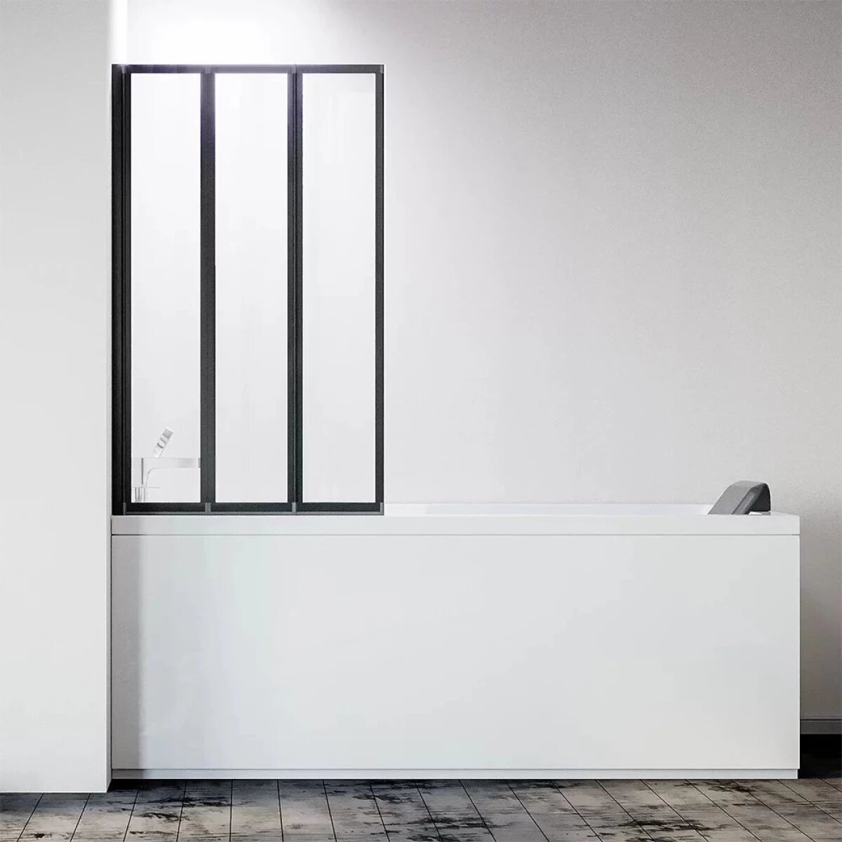 Шторка на ванну Veconi Palau PL-73L, (120x150) PL73BL-120-01-19C4