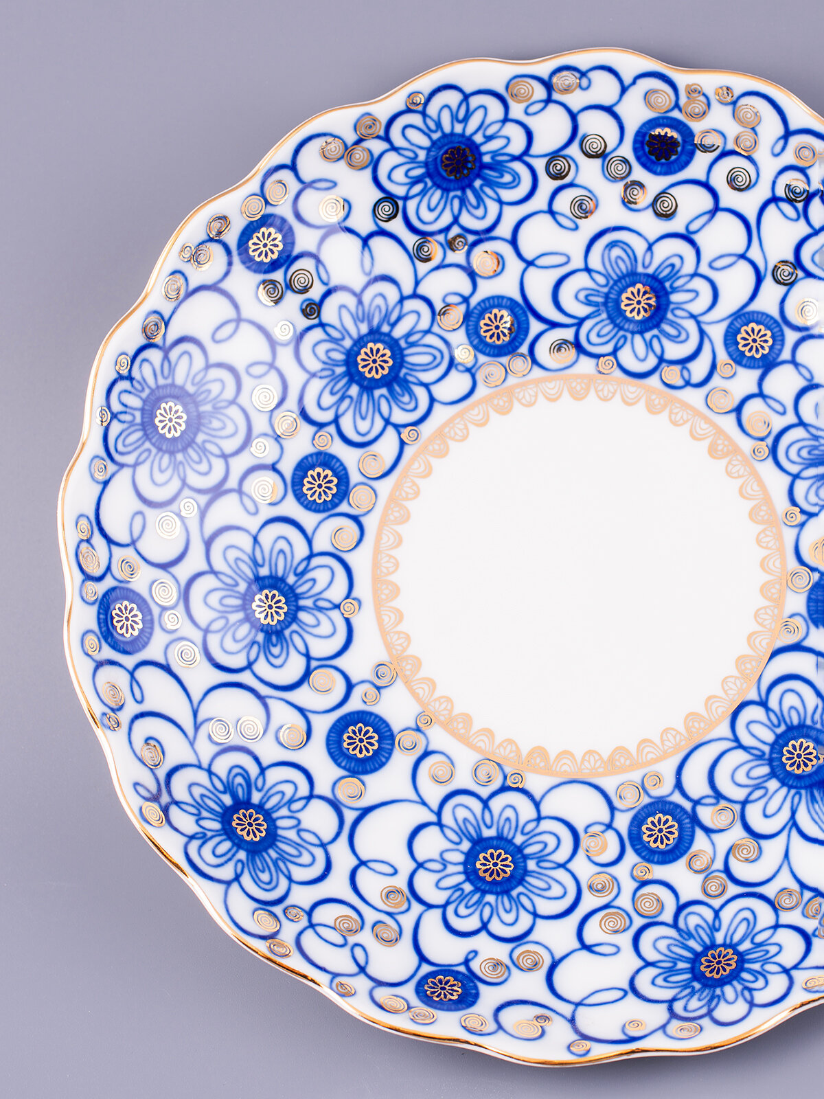 Сухарница "Вьюнок" форма Тюльпан , Императорский фарфоровый завод — фото 1