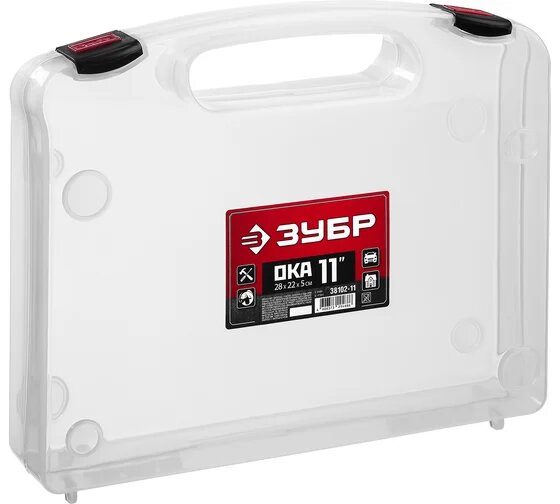 Пластиковый кейс-органайзер ЗУБР ОКА-11 38102-11