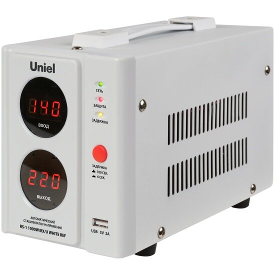 Стабилизатор напряжения для холодильников Uniel RS-1 1000W/RX/U WHITE REF