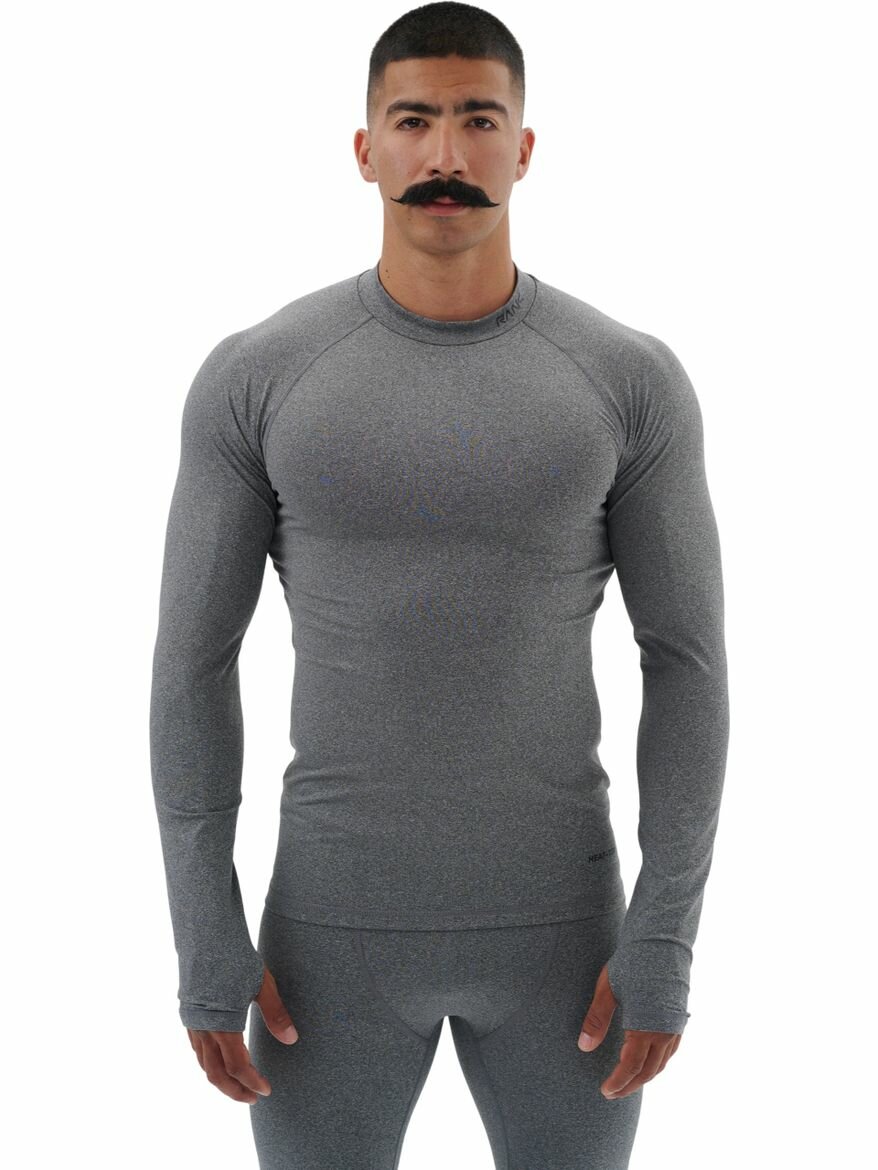 Термолонгслив RANK HEAT-TEX Compression Long Sleeve размер M серый