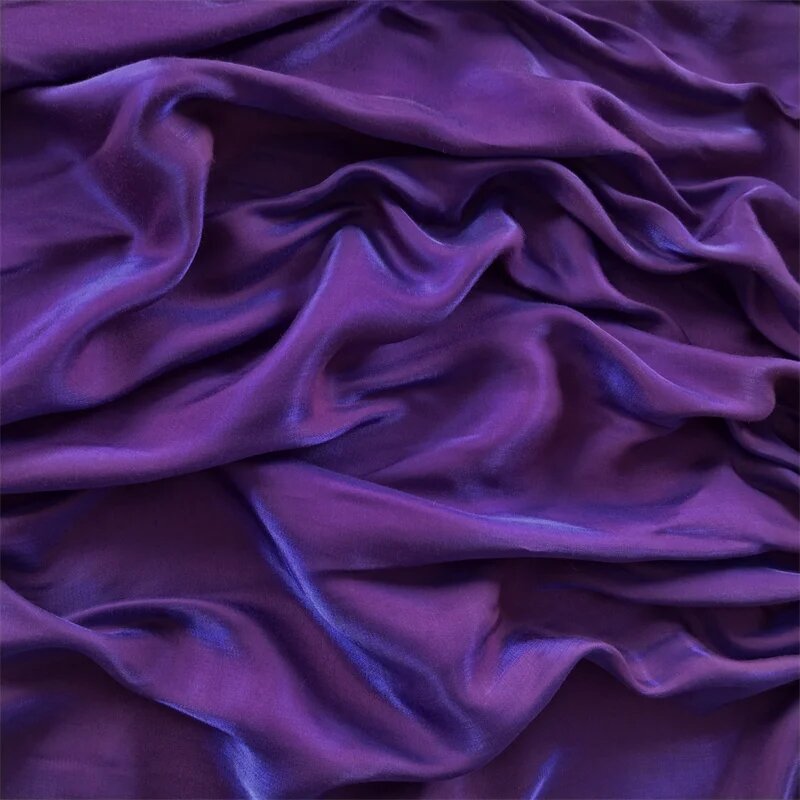 Мерсеризованная атласная ткань градиентный цвет для пошива, 150cm x 50cm, Фиолетовый