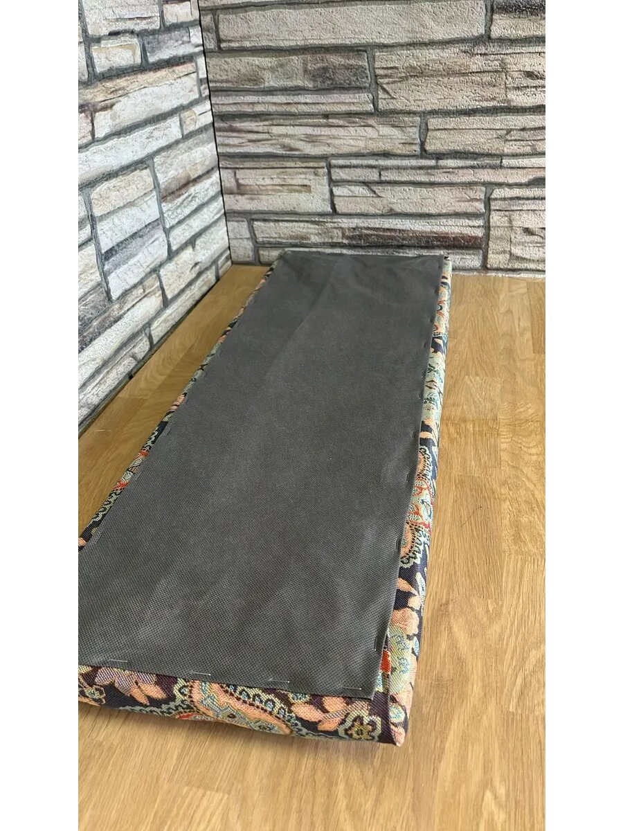 Сидушка на банкетку, обувницу, Студия кованой мебели Нива, размер 80х28 см, цвет темно-золотой — фото 1