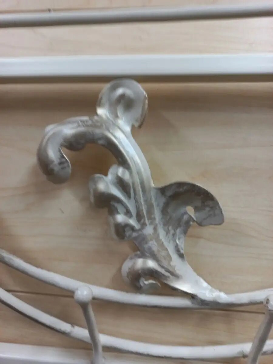 Вешалка настенная, кованая, Студия кованой мебели Нива, цвет слоновая кость — фото 1