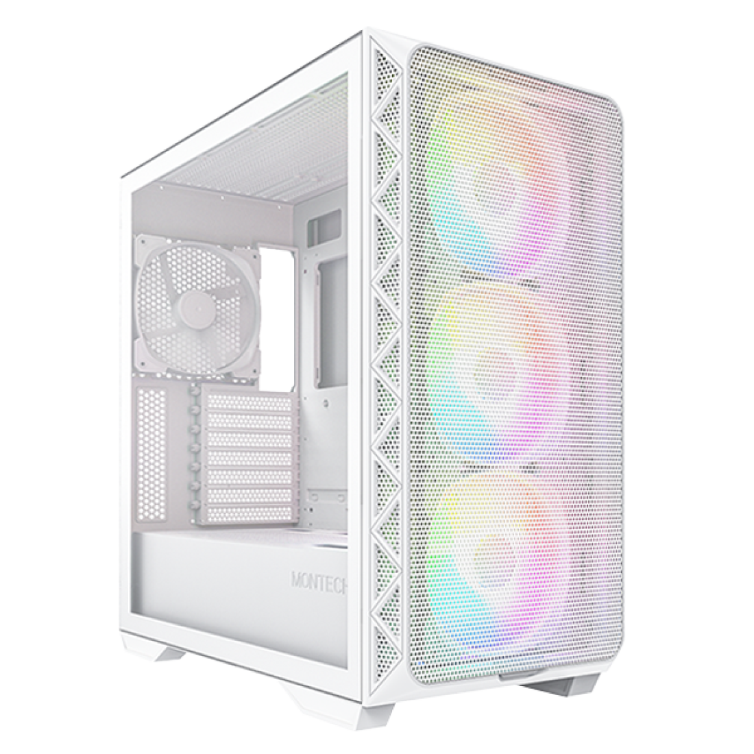 Ко́рпус Montech Air 903 MAX Mid-Tower ATX / E-ATX, панель из закалённого стекла, ARGB, белый