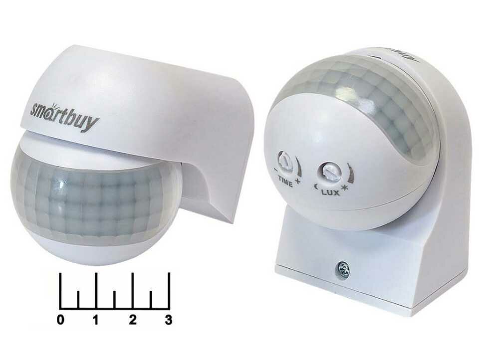 Датчик движения 220V 800W 180* Smartbuy SBL-MS-007 белый