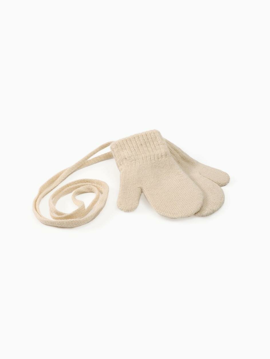 Варежки Minaku для детей размер 14 бежевый