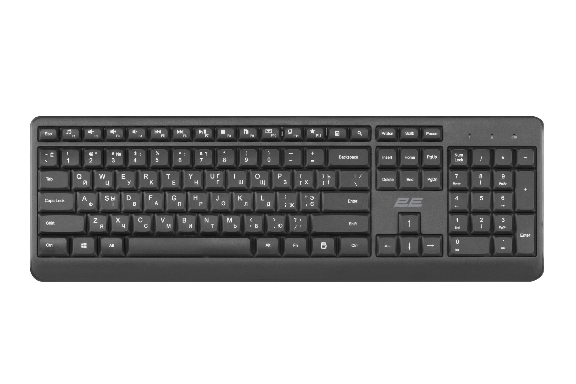 Клавиатура от бренда 2Е KS220 WL Black, беспроводная клавиатура