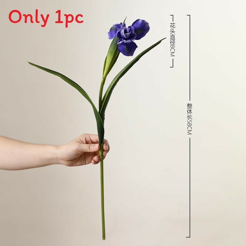 Realistic pu irish iris flower для мероприятий на открытом воздухе домашней стилизации фотосъемки проп