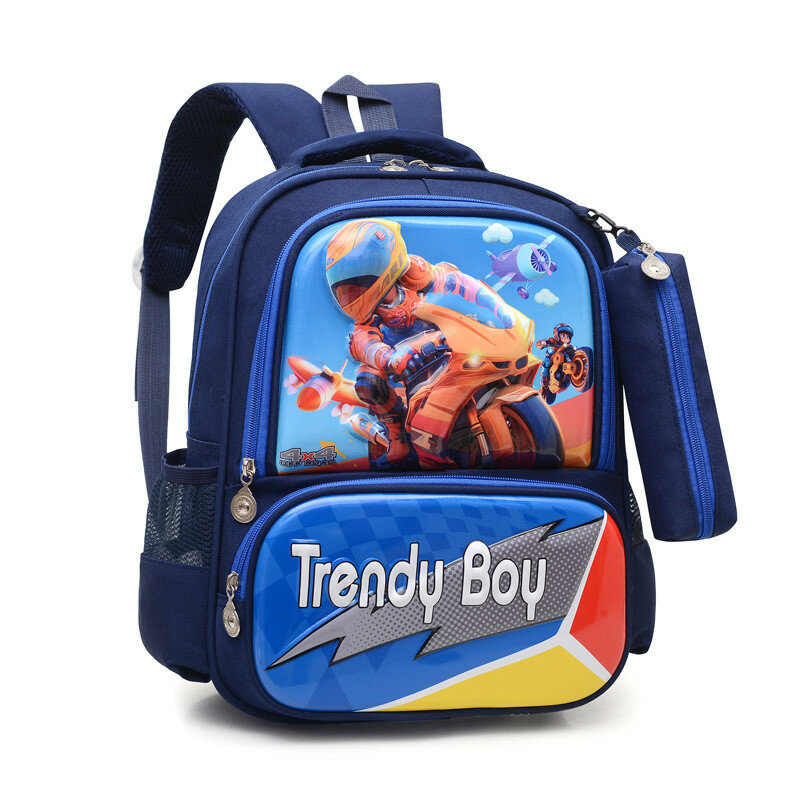 School backpack for kids in grades one to three chic and cozy with stylish design elements sea blue
