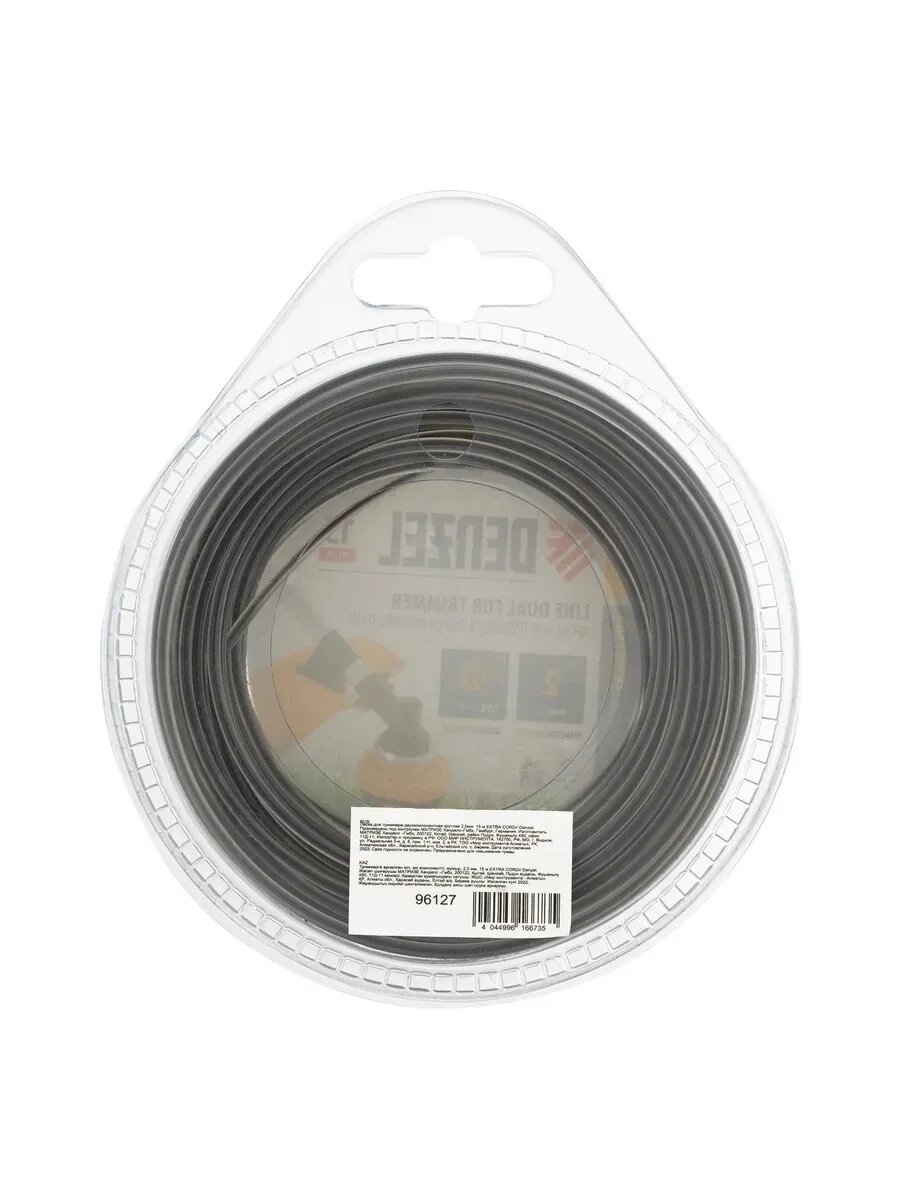 Леска для триммера 2 мм х 15 м, круг, полиамид — фото 1