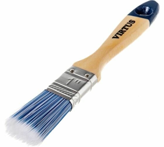 Набор кистей малярных плоских "Standard", 12 шт , искусственная щетина, 25 мм, VIRTUS