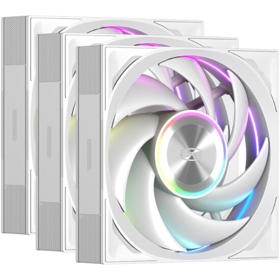 Вентиляторы для корпуса Pccooler F7 X120 ARGB WH 3IN1 3шт (F7X120-WHAC336-GL)