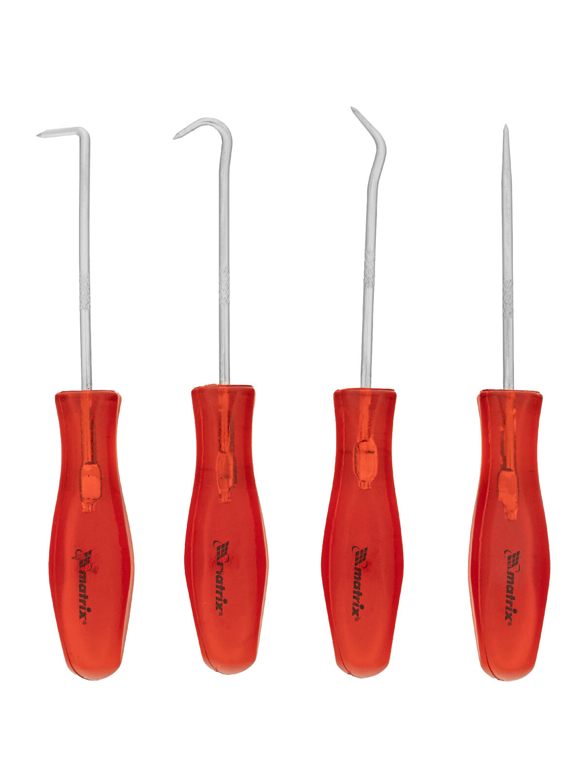 Набор крючков для слесарных работ Matrix 4 шт 155 мм шило хозяйственное крюк на 90 градусов полный и угловой 11761