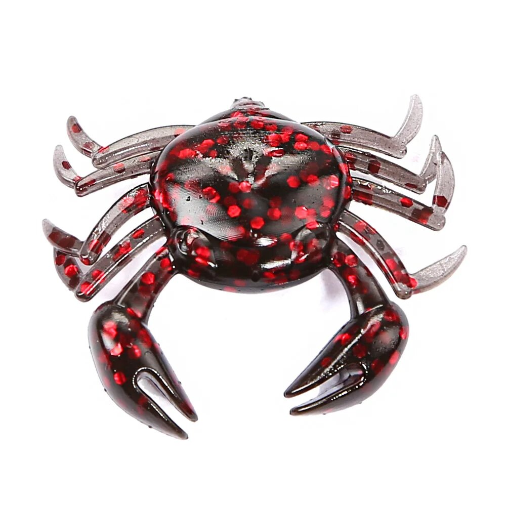 Приманка краб 3D, black red, 12 шт