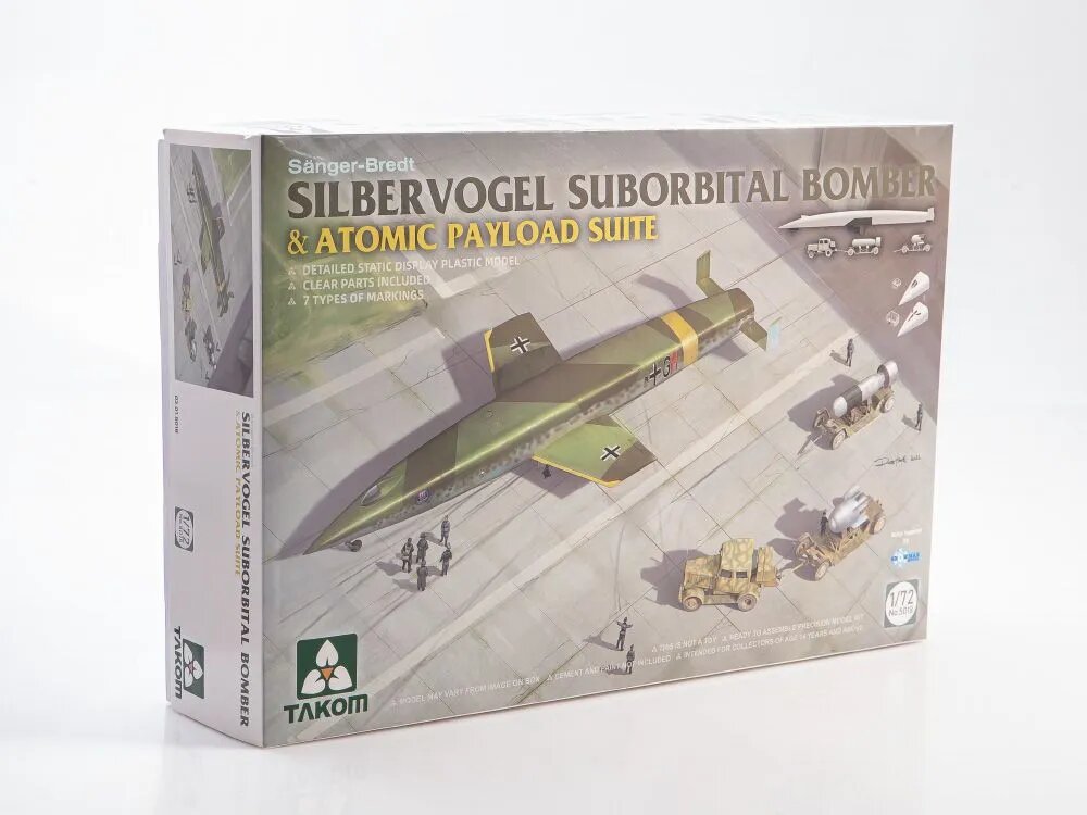 Сборная модель самолета Sanger-Bredt Silbervogel Suborbital Bomber 5018-1, масштаб 1/72