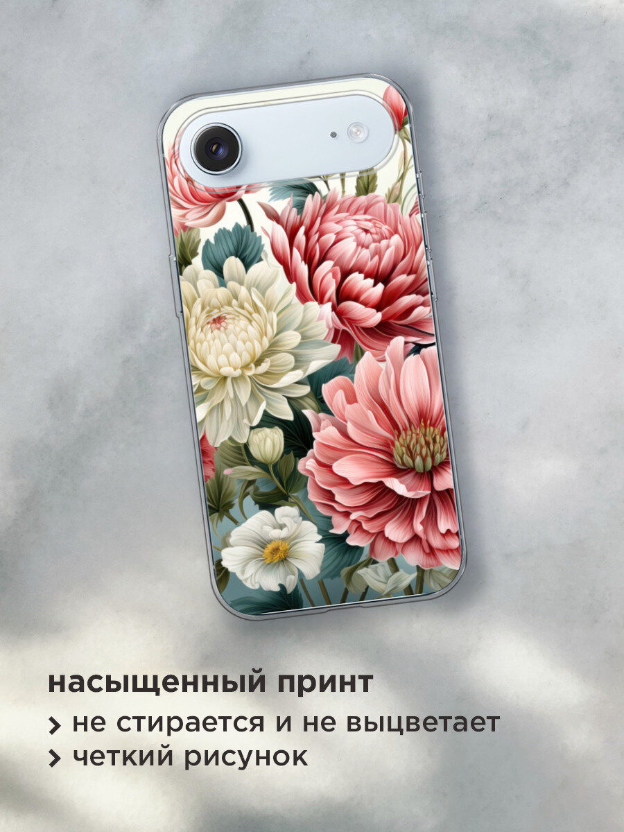 Чехол на Apple iPhone Air / Айфон Айр с принтом Садовые цветы рисунок — фото 1