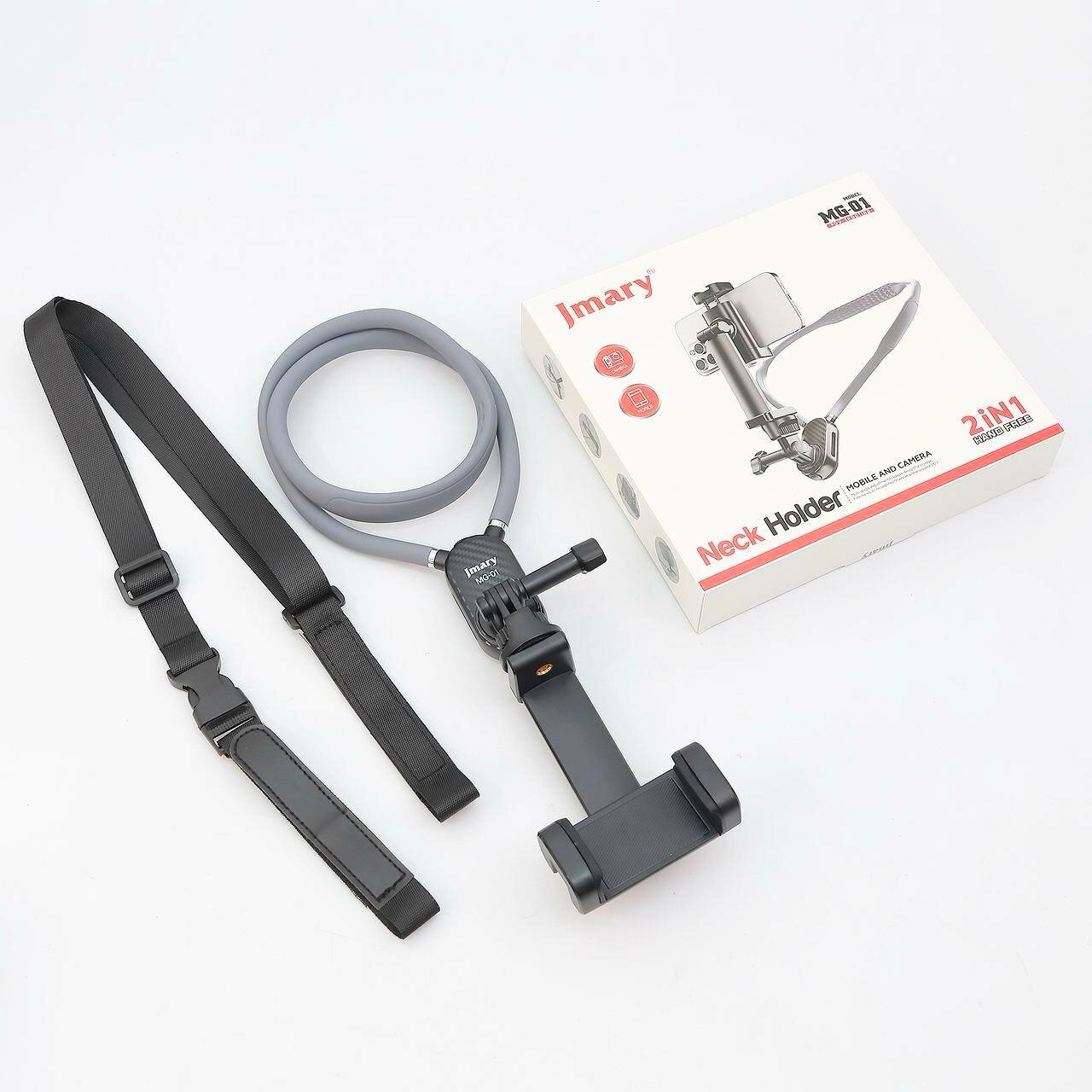 Держатель на шею Jmary MG-01 — держатель для мобильного телефона и камеры (для видеоблога от первого лица)