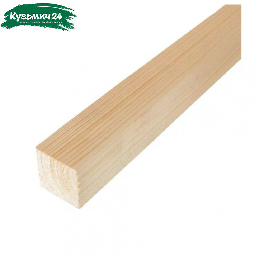 Брусок обработанный сорт АВ Хвойные породы 40х40х3000 мм сухой