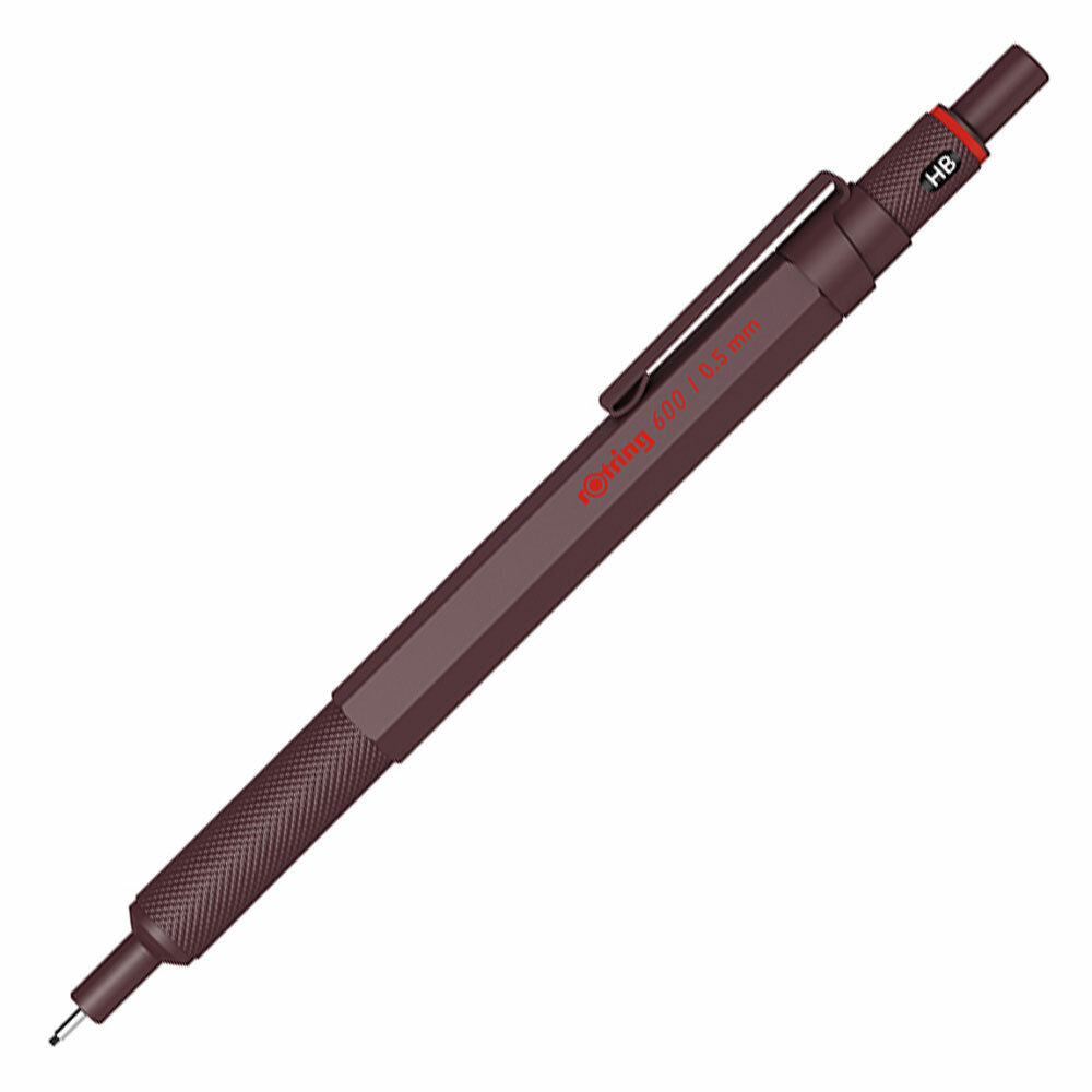 Карандаш механический Rotring 600 с грифелем 0.5мм бордовый (2204410)