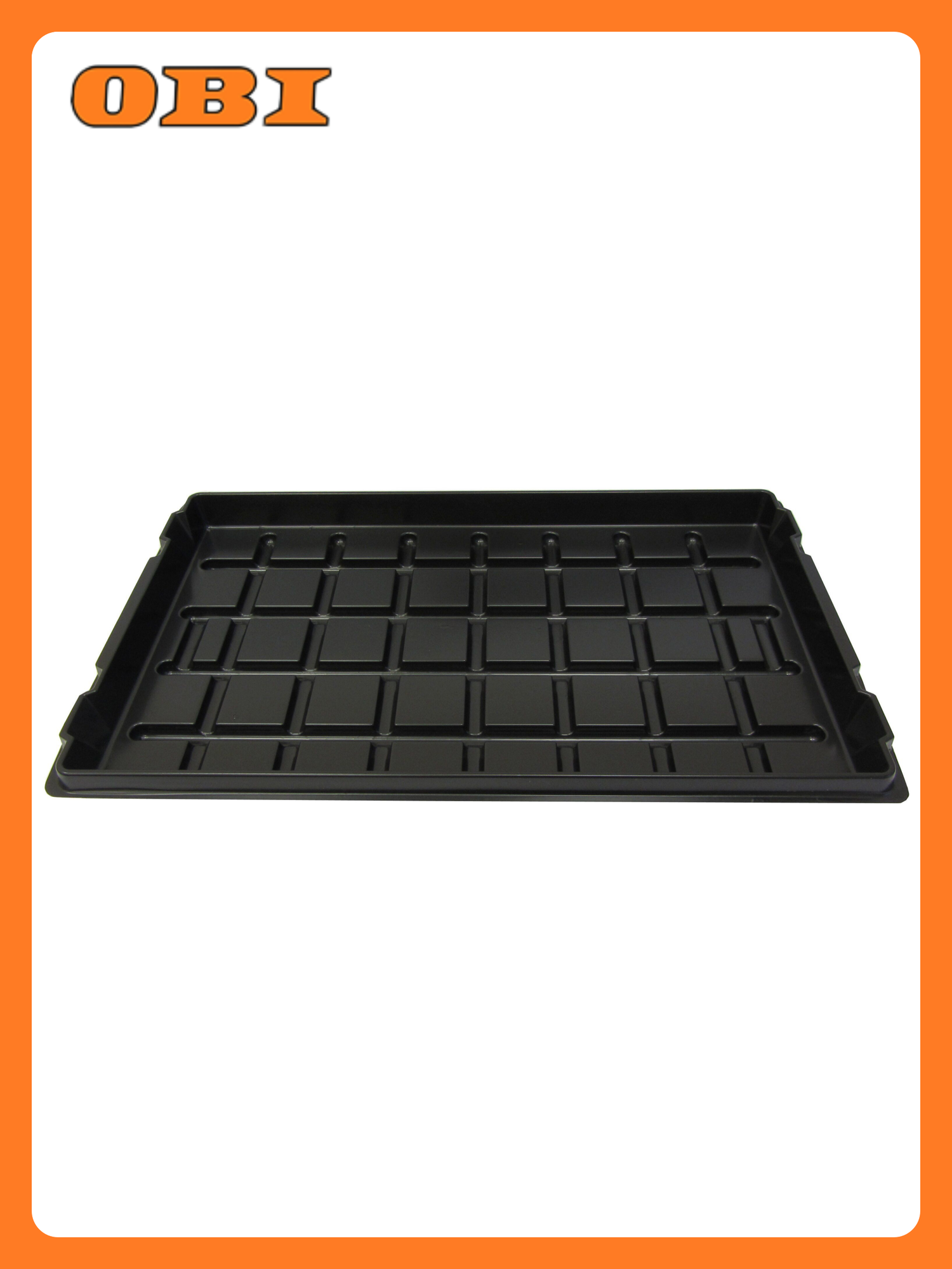 Поддон под кассету ГазонCity 38х60 см пластик черный