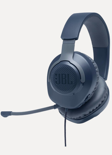 Изображение товара Наушники проводные JBL Quantum 100, с микрофоном, закрытые, синий