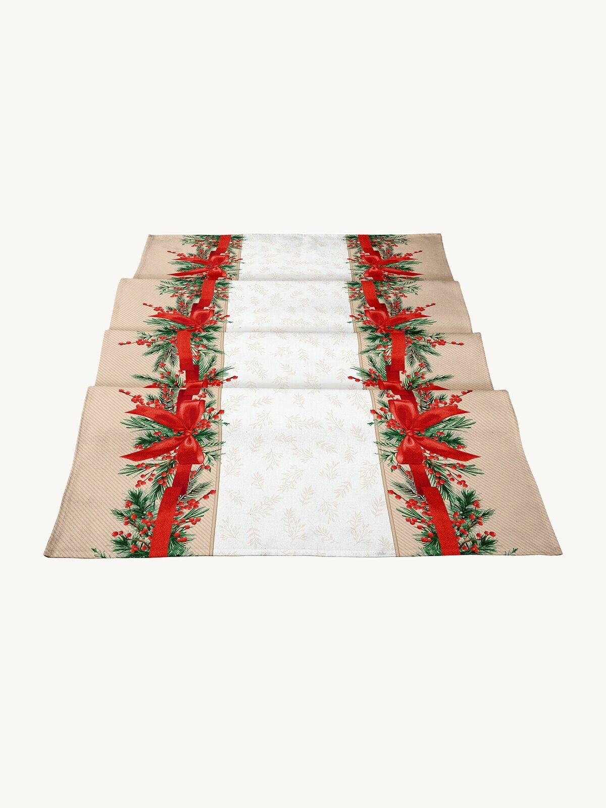 Дорожка на стол новогодняя скатерть 50x220 см