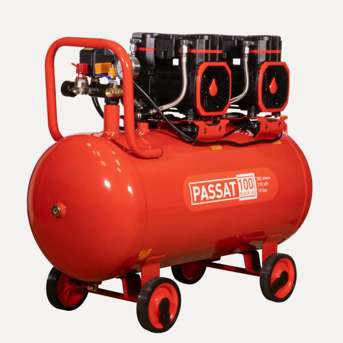Изображение товара Безмасляный компрессор Aurora PASSAT-100 BLACK, поршневой, 100л, 500л/мин