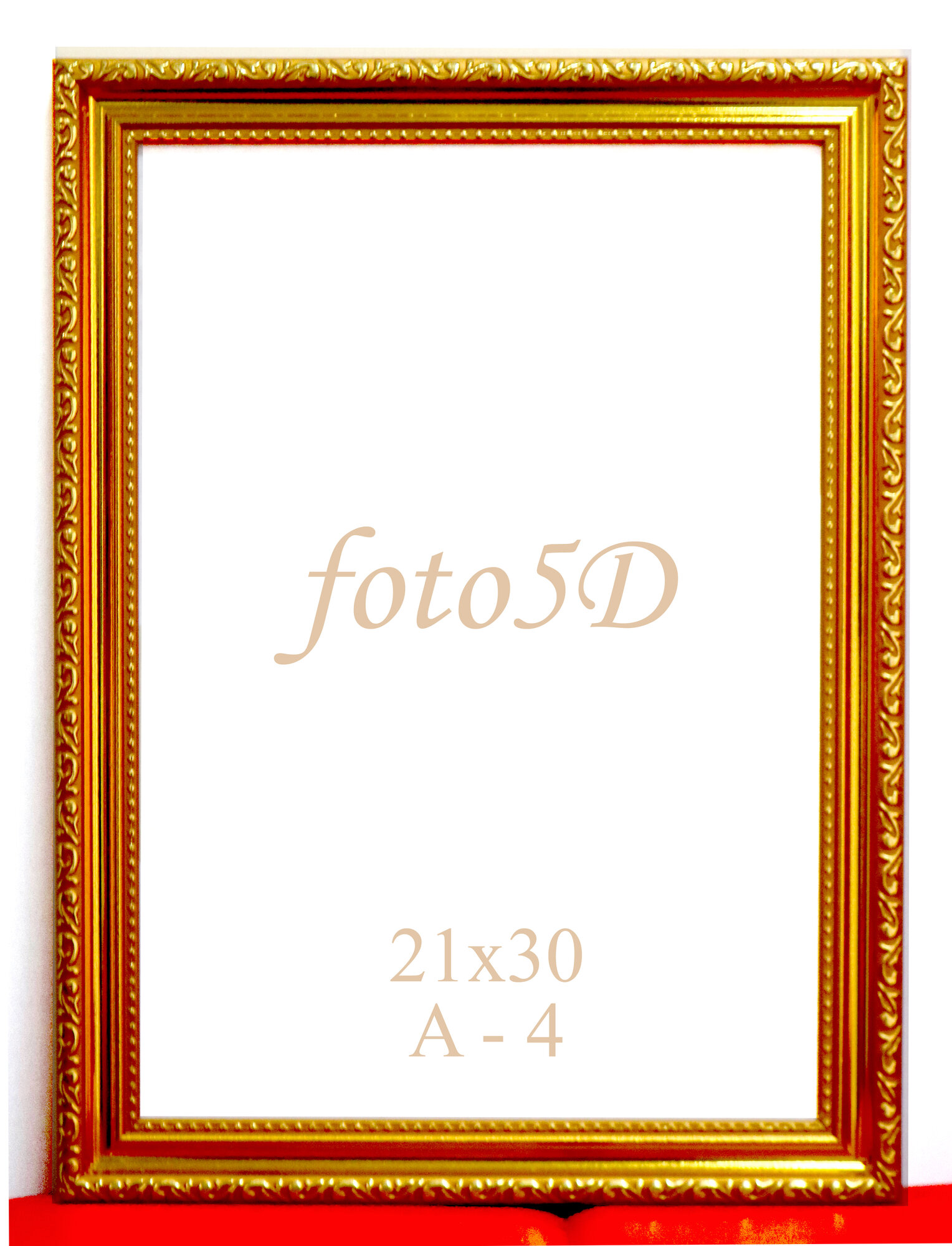 А4 Рамка для фотографий и сертификатов, оргстекло, фоторамка, цвет золотой, с креплением