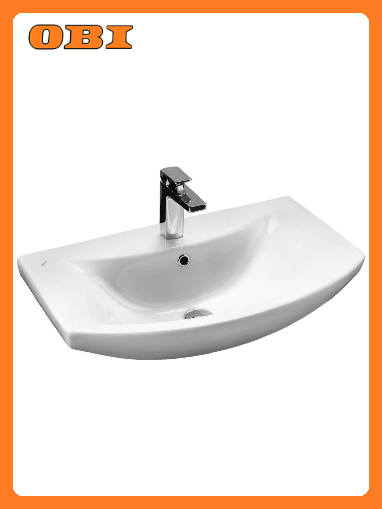 Раковина VOLNA Балтика 1WH207776 фарфор накладная белая 70х443 см