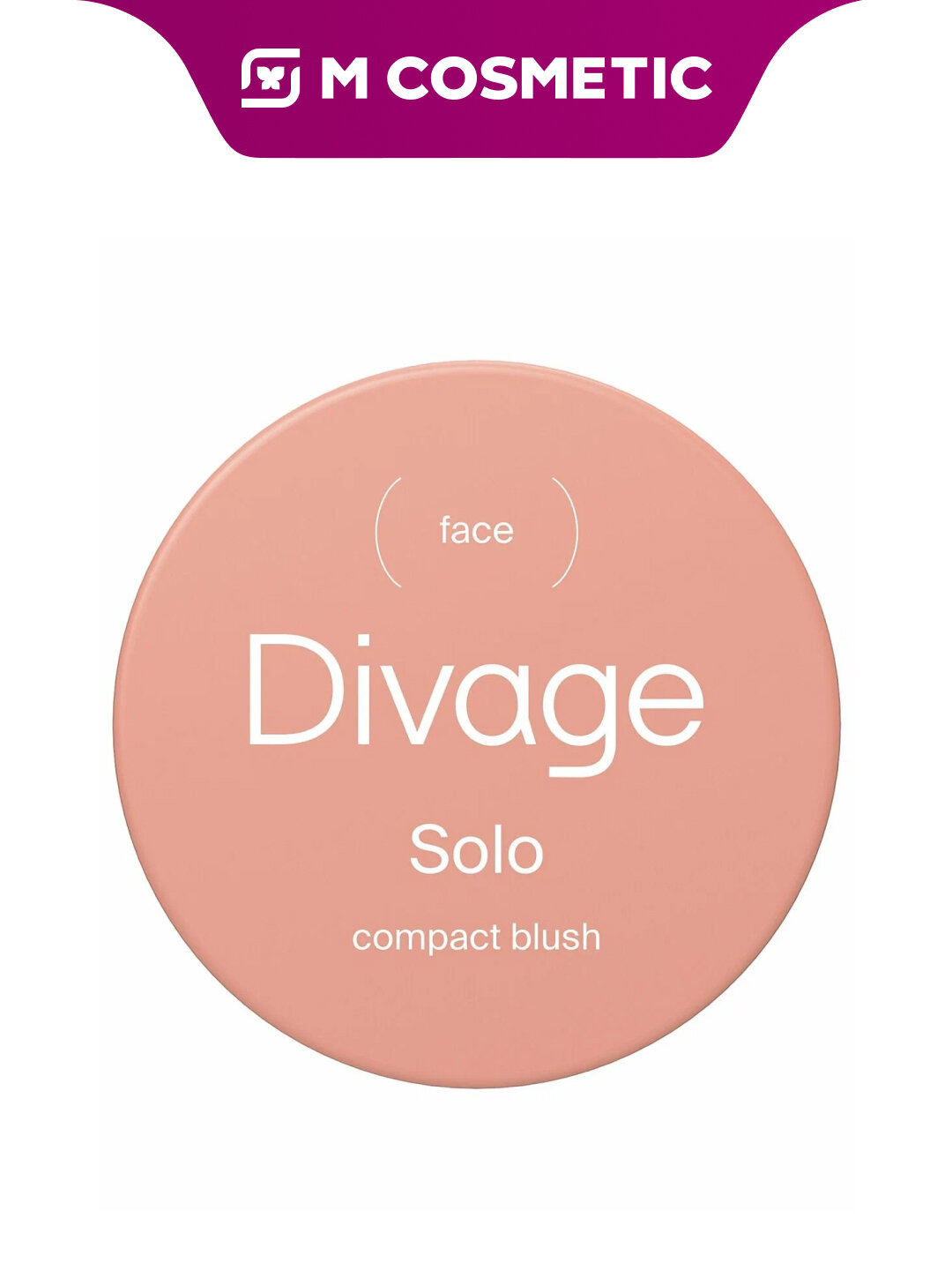 Румяна DIVAGE Solo Compact Blush 02, розовые, компактные, 2 г