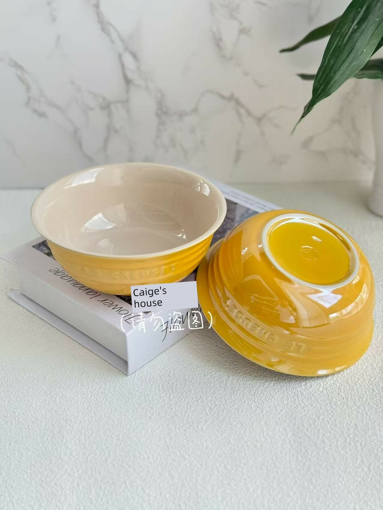 Французская керамика Le Creuset жемчужно-желтая миска с закругленным краем, 450 мл, универсальная миска для супа или