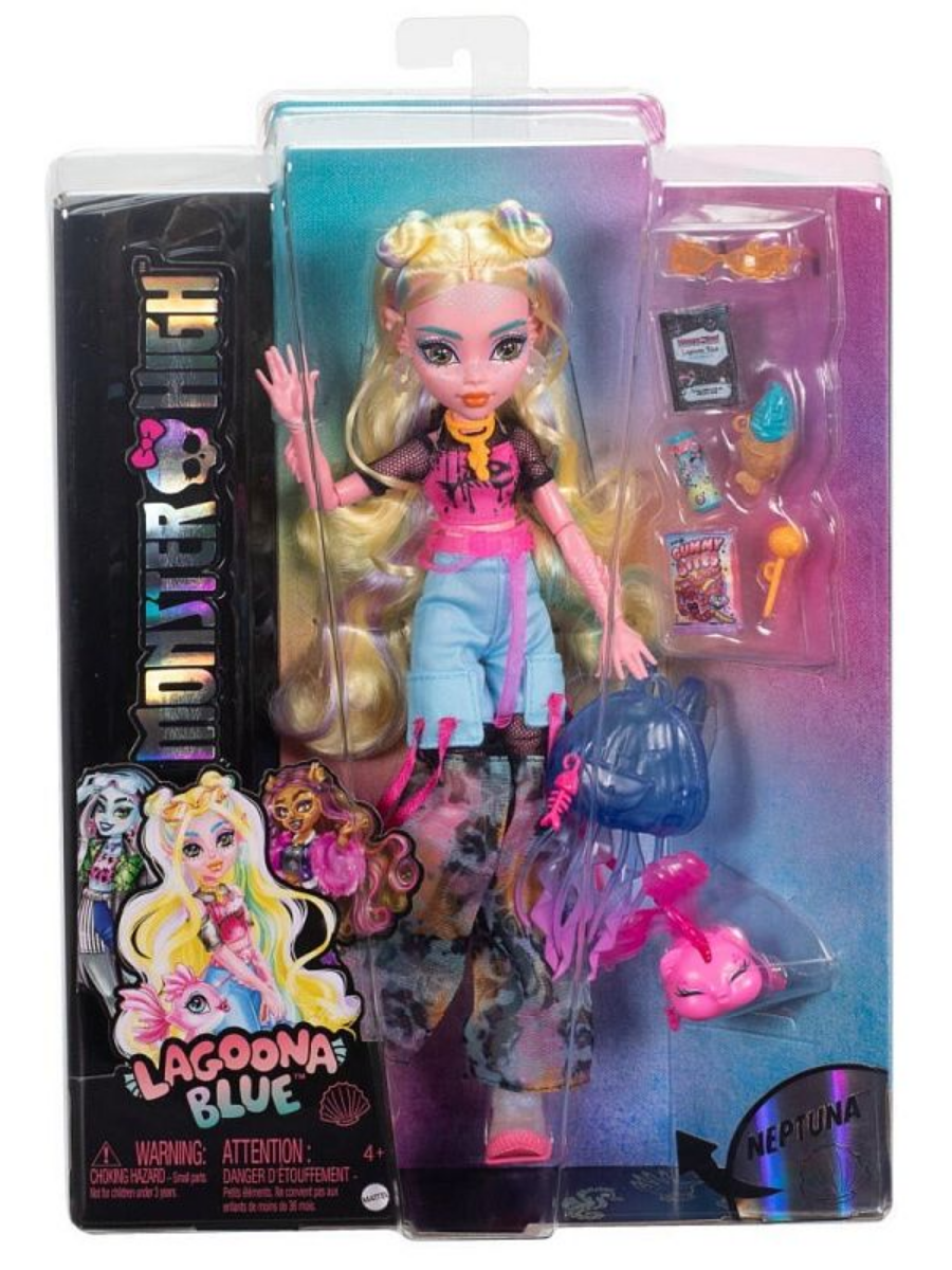 Кукла Лагуна Блю Монстр Хай Monster High с питомцем — фото 1