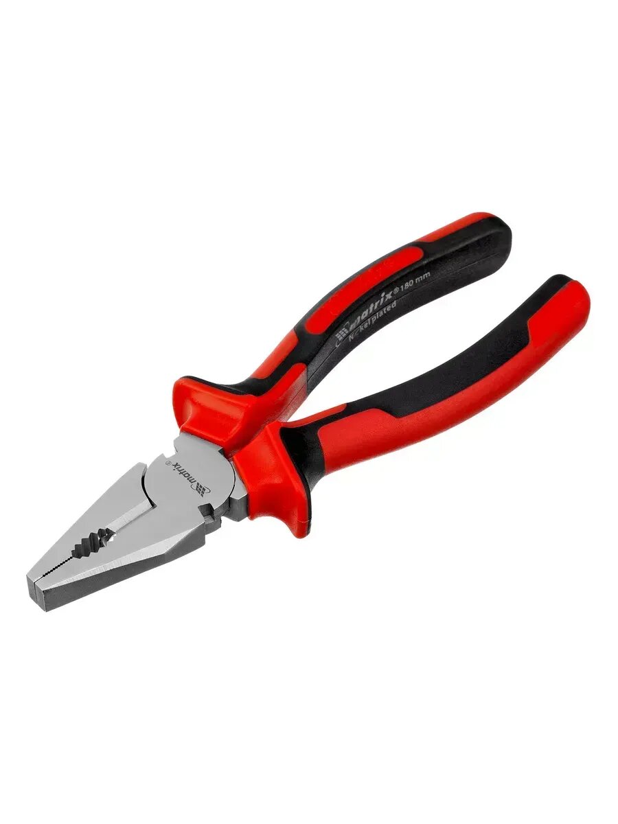 Плоскогубцы (пассатижи) 180 мм, никелированные, MATRIX 16904