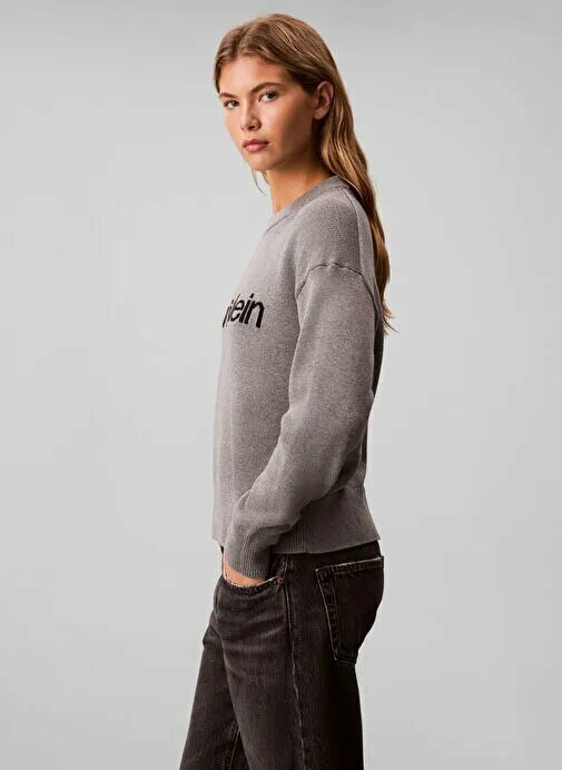 Свитер Calvin Klein Jeans, размер M, , серый — фото 1
