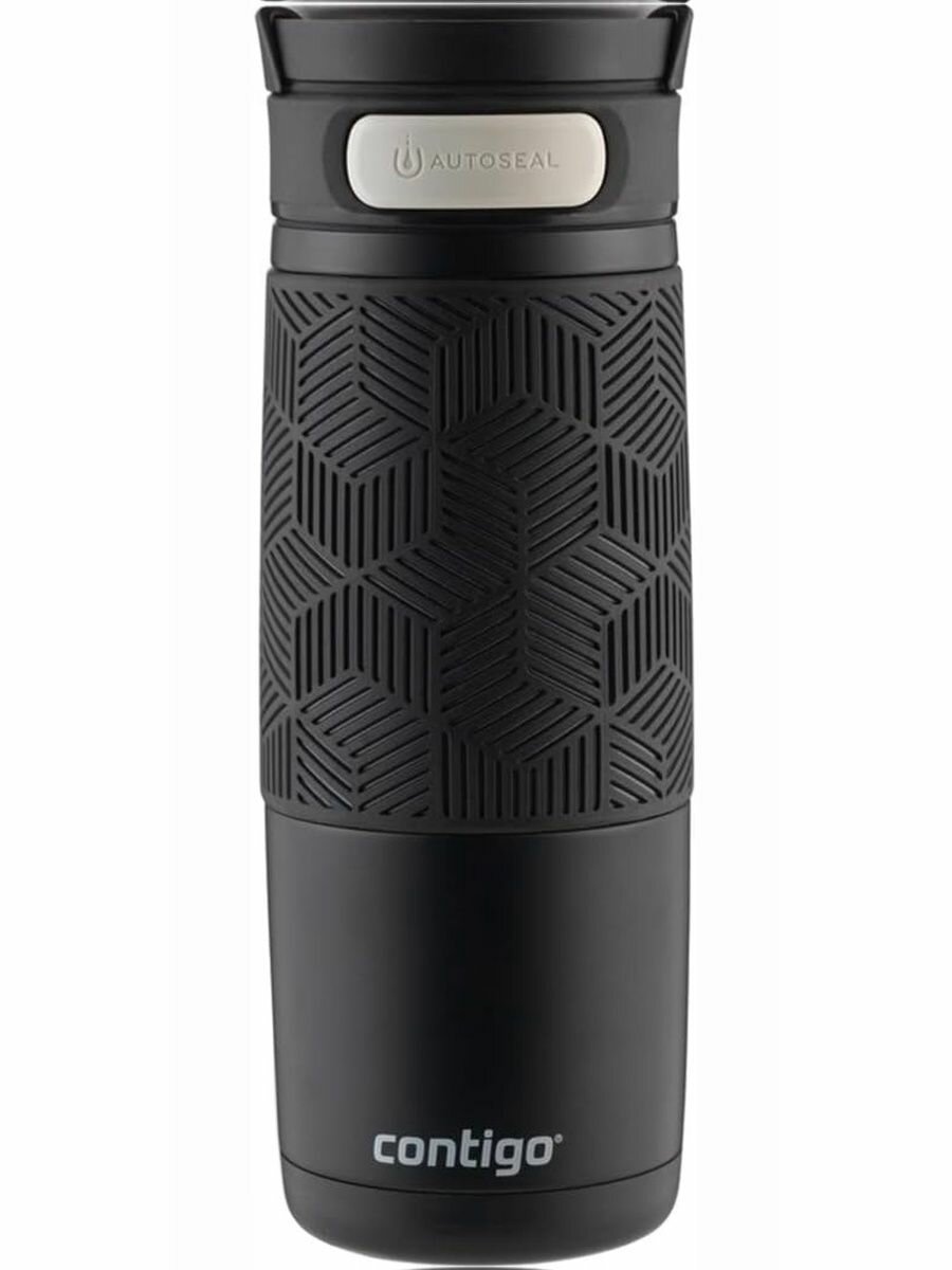 Contigo Термокружка 0.47 л, холод 12 ч, тепло 5 ч, вакуумная, непроливайка, черный