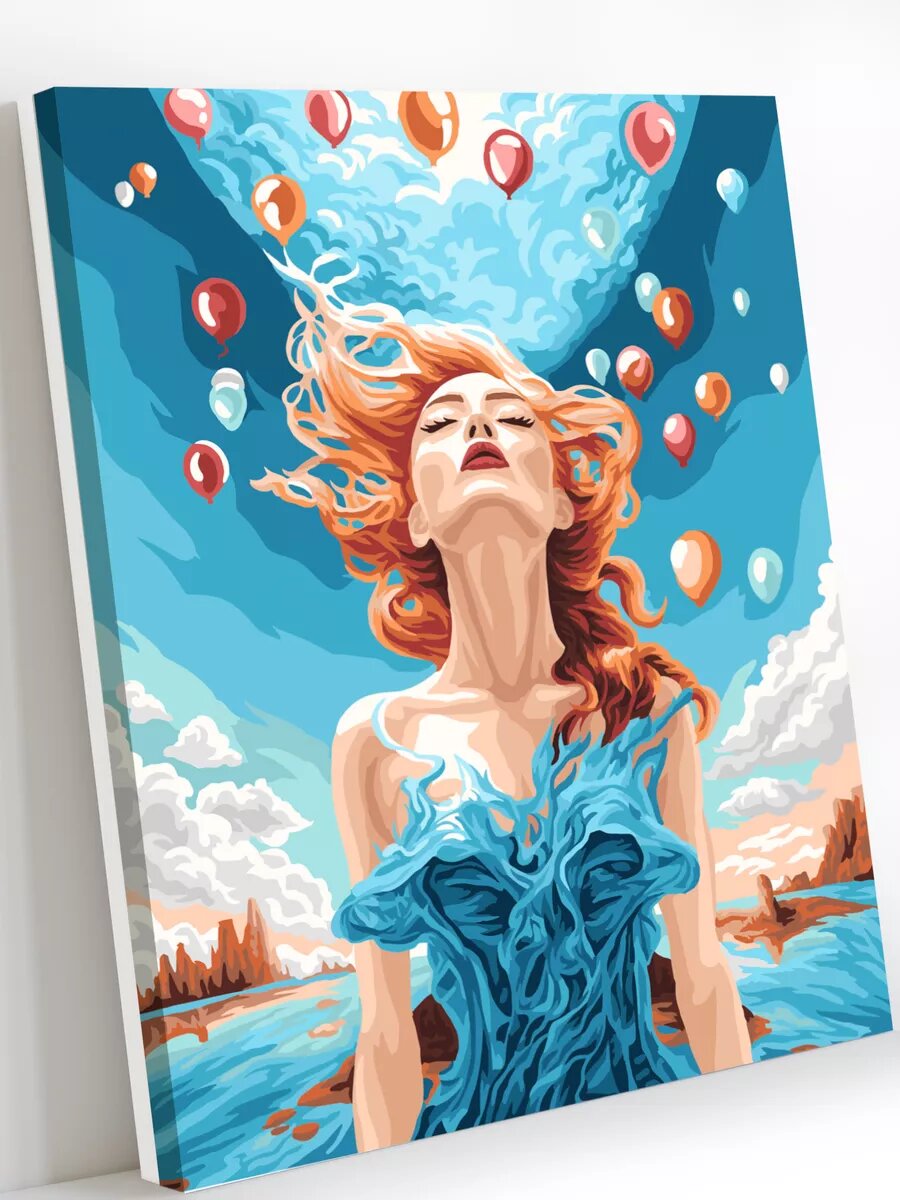 Картина по номерам Hobby Paint Девушка - планета