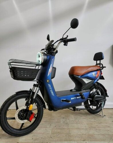 Изображение товара Электровелосипед SkyWay 1200w 18 радиус колес с NFS и круиз контролем на моторе (240w) синий