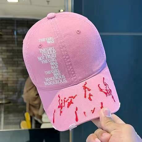 ZY рваная бейсболка с буквами, повседневная уличная кепка для молодых женщин