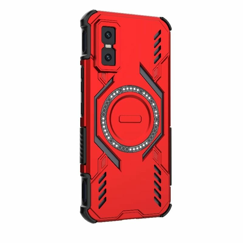 Магнитный чехол Armor для Infinix GT 30 Pro с беспроводной зарядкой, рассеиванием тепла, ударопрочный чехол-бампер для телефона Infinix GT 30Pro магнитный кейс противоударный чехол теплоотводящий бампер
