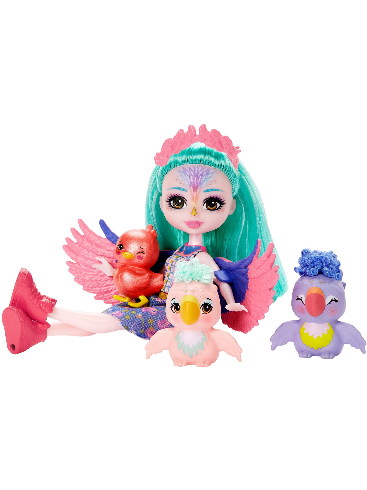 Кукла Mattel Enchantimals Семейство зябликов Филии Финч, арт. HKN15 — фото 1