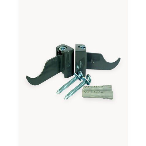 ASKON Кронштейн для секционных радиаторов регулируемый чёрный (комплект 2шт)