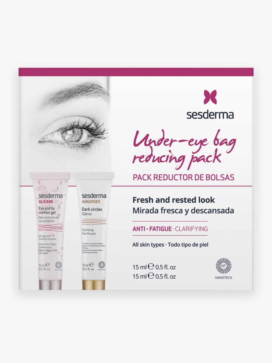 Sesderma ANGIOSES + GLICARE набор против темных кругов вокруг глаз, 15 мл + 15 мл