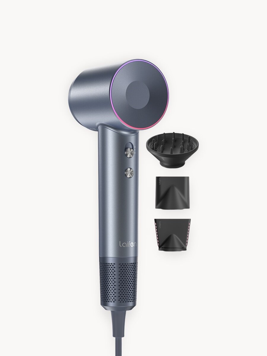 Фен для волос Laifen SWIFT SPECIAL, 1500 Вт, 3 насадки, серый