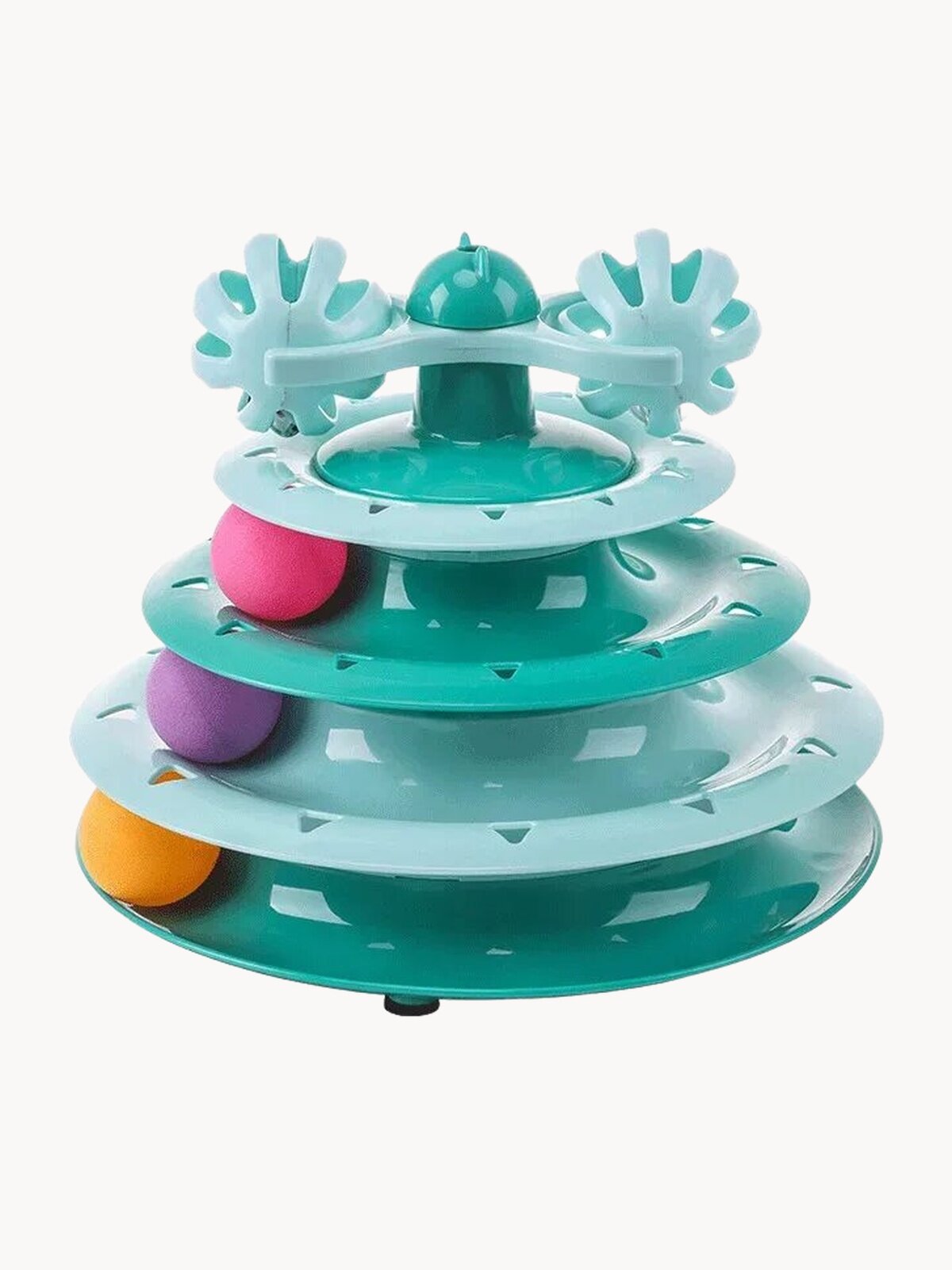 Игрушка интерактивная ZooWell Track для кошек с дразнилкой, зеленая