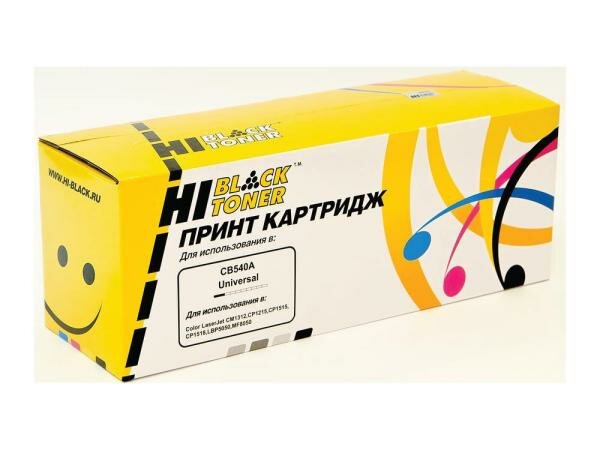 Картридж Hi-Black для HP CB540A CLJ CM1300/CM1312/CP1210/CP1215 черный 2200стр